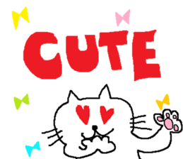 simple cat sticker #419632
