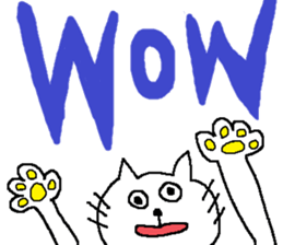 simple cat sticker #419642