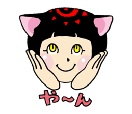 Daily life of the cat ear Tamako sticker #419894