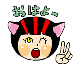 Daily life of the cat ear Tamako sticker #419897