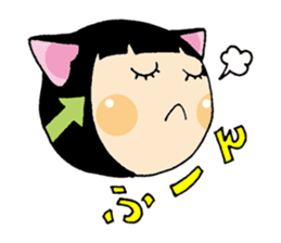 Daily life of the cat ear Tamako sticker #419910