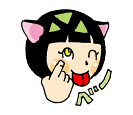 Daily life of the cat ear Tamako sticker #419920