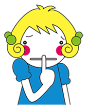 Fluffy heart sticker #420584