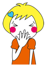 Fluffy heart sticker #420590