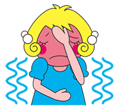 Fluffy heart sticker #420591