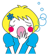 Fluffy heart sticker #420593