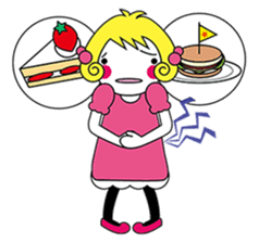 Fluffy heart sticker #420598