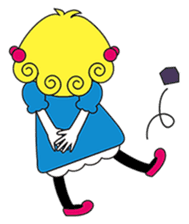 Fluffy heart sticker #420599