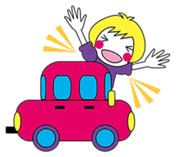 Fluffy heart sticker #420603