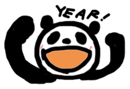 happy easy day with panda ! sticker #421074