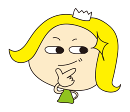 Cheerful nanana princess sticker #421213