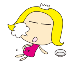 Cheerful nanana princess sticker #421217