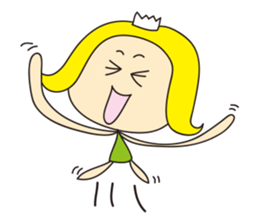 Cheerful nanana princess sticker #421220