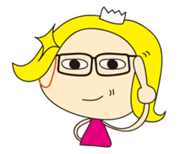 Cheerful nanana princess sticker #421222