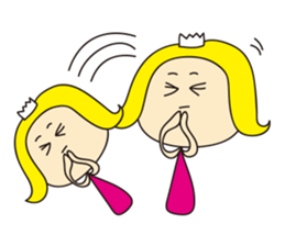 Cheerful nanana princess sticker #421225