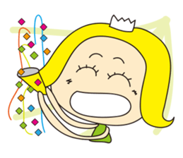 Cheerful nanana princess sticker #421226