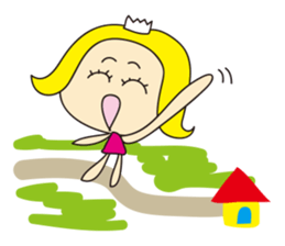 Cheerful nanana princess sticker #421238