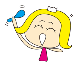 Cheerful nanana princess sticker #421239