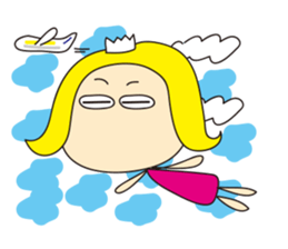 Cheerful nanana princess sticker #421242