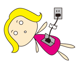 Cheerful nanana princess sticker #421244