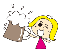 Cheerful nanana princess sticker #421245