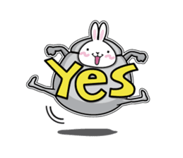 Jelly beans Rabbit mask.1 sticker #422529