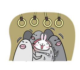 Jelly beans Rabbit mask.1 sticker #422544