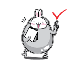 Jelly beans Rabbit mask.1 sticker #422546