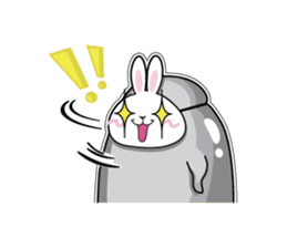 Jelly beans Rabbit mask.1 sticker #422549