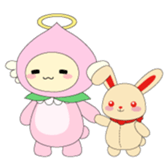 Angel momo and Rabbi sticker #423529