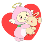 Angel momo and Rabbi sticker #423530