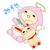 Angel momo and Rabbi sticker #423534