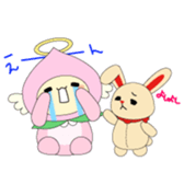 Angel momo and Rabbi sticker #423536