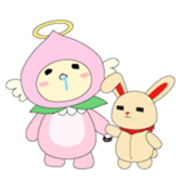 Angel momo and Rabbi sticker #423538