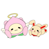 Angel momo and Rabbi sticker #423544