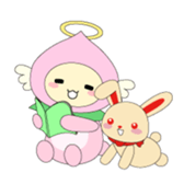 Angel momo and Rabbi sticker #423546