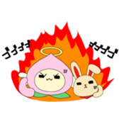 Angel momo and Rabbi sticker #423547