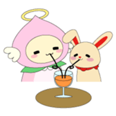 Angel momo and Rabbi sticker #423548