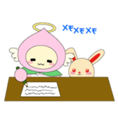 Angel momo and Rabbi sticker #423550