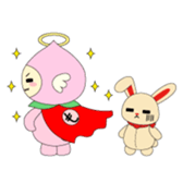 Angel momo and Rabbi sticker #423551