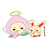 Angel momo and Rabbi sticker #423552
