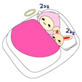 Angel momo and Rabbi sticker #423555