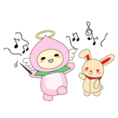 Angel momo and Rabbi sticker #423558