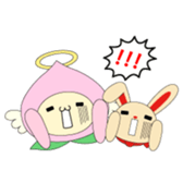 Angel momo and Rabbi sticker #423560