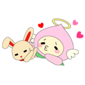 Angel momo and Rabbi sticker #423563