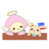 Angel momo and Rabbi sticker #423564