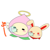 Angel momo and Rabbi sticker #423566