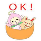 Angel momo and Rabbi sticker #423568