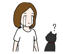 A cat and me sticker #423684