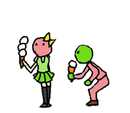 UME girl sticker #424268